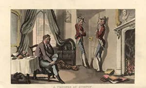 English gentleman held captive by two Papal guards English gentleman held captive by two Papal guards