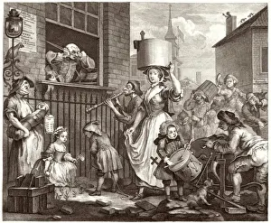 William Hogarth Prints: Enraged Musician Print