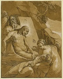 The Entombment, Print by Michelangelo