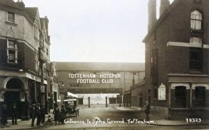 Football Collection: Entrance to Tottenham Hotspur football ground, c. 1906