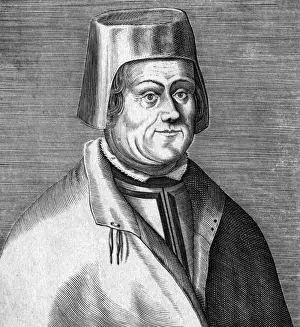 Erasmus Sarcerius Print, 16th century woodcut