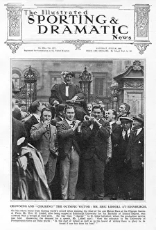 Eric Liddell celebrating his Olympic win at Edinburgh Univer Eric Liddell celebrating his Olympic win at Edinburgh Univer