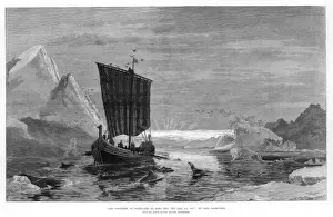 9th Century History Prints: Eric the Red Sails