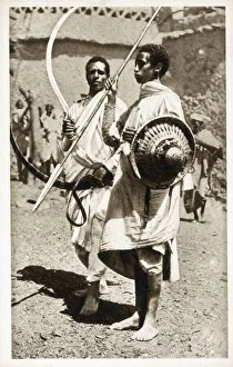 Two Eritrean Warriors - Eritrea, East Africa Two Eritrean Warriors - Eritrea, East Africa