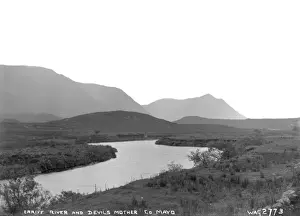 County Mayo Landscape Prints: Erriff River and Devils Mother, Co. Mayo