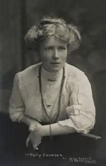 Suffragette Prints: Ethel Snowden Suffragist Print circa 1908