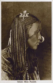 Ethiopian Woman - Braided Hair - Nose Ring Ethiopian Woman - Braided Hair - Nose Ring