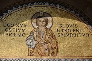 Euphrasian basilica. Mosaic. Porec. Croatia Euphrasian basilica. Mosaic. Porec. Croatia