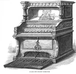 Print of Evans's Harmonium (1859) - A Foot-Powered Instrument
