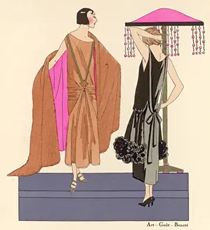 Evening Dresses Prints: Two in Evening Dresses