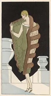 Vintage Evening Wear Prints: Evening Ensemble 1926