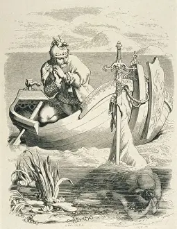 King Arthur Prints: Excalibur Restored Print