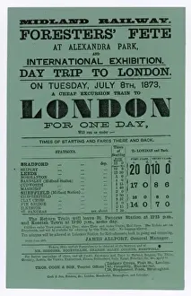 Victorian Era Travel Posters Prints: Excursion Bill