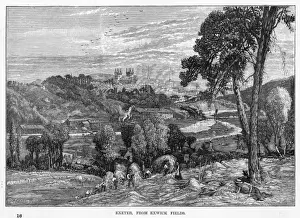 Historical England Views Prints: Exeter General View