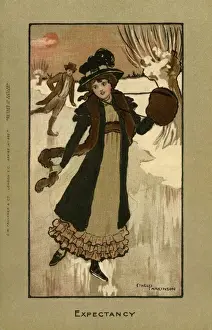 Winter Sports Illustration Prints: Expectancy
