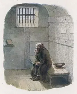 Oliver Twist Characters Prints: Fagin in his Cell