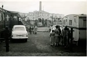 Prints of Fairground, Pudsey, near Leeds, Yorkshire, England. Marshalls Modern Amusements Date: 1950s Leeds Prints: Fairground, Pudsey Print, Yorkshire 1950s