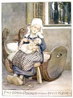 Fais Dodo Print: French Lullaby Illustration