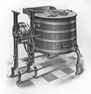 Vintage Washing Machine Prints: A Falda Washing Machine