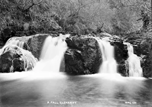 Early 1900s Irish Scenery Prints: A Fall, Glenariff