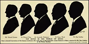 Five Famous Conductors in Silhouette Five Famous Conductors in Silhouette