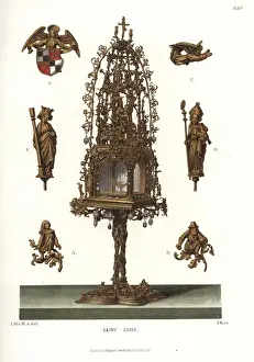 Medieval Monstrance Print, 1490-1505