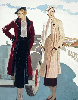 Fashion illustration by David Wright, 1930s Fashion illustration by David Wright, 1930s