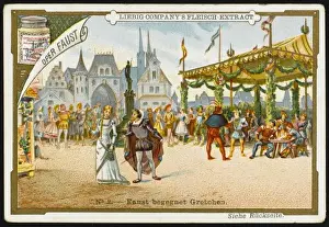 German Literature Illustrations Prints: Faust - Liebig - 2