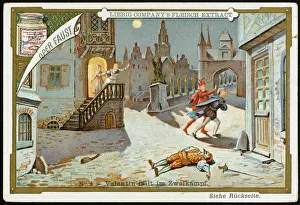 Faust Print - Liebig Lithograph