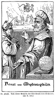 Faust Legend Prints: Faustus & Mephistopheles