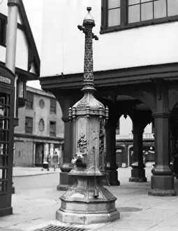 Faversham Water Pump Print, 1855, Kent England