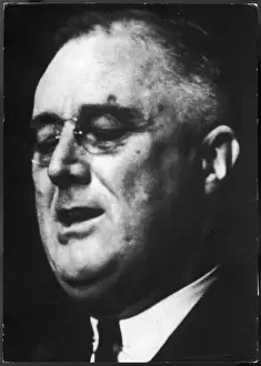 FDR Portrait Prints: Fd Roosevelt / Closeup