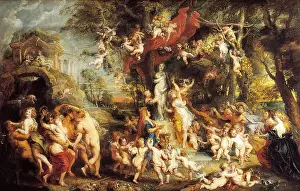 Prints of The Feast of Venus, after 1635. Rubens, Peter Paul (1577-1640). Oil on canvas, 217 x 350 cm Arrows of Affection: A Timeless Journey Through Cupid's Realm: The Feast of Venus Print, 1635-1640, Rubens