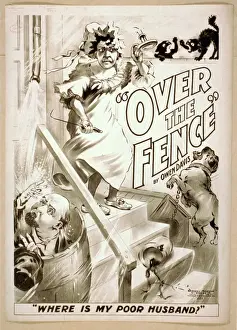 Antique Poster Collection Prints: Over the fence by Owen Davis
