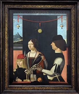 Ferraresischer Maler. Painter, 15th century. Family portrait Ferraresischer Maler. Painter, 15th century. Family portrait