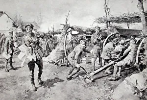 With the field guns on the Western Front With the field guns on the Western Front