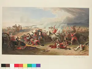 Prints of The Field of Prestonpans. Coloured lithograph by Mouilleron after Sir William Allan, printed by Lemercier, published by E Gambert and Company, 25 Berners Street, London, 1 Sep 1852 William Allan Prints: The Field of Prestonpans Print, 1745 Jacobite Rebellion