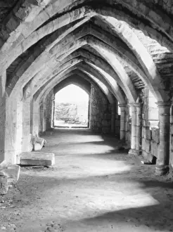 Norman Architecture England Prints: Finchdale Priory Crypt