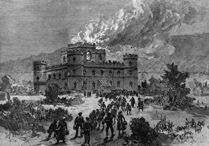 Fire at Inverary (Inveraray) Castle Fire at Inverary (Inveraray) Castle