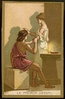 Vintage Art Prints: First Drawing