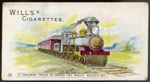 Transcontinental Railroad History Prints: First Across Rockies