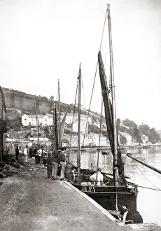 Fishing boats in the harbour, West Looe, Cornwall Fishing boats in the harbour, West Looe, Cornwall