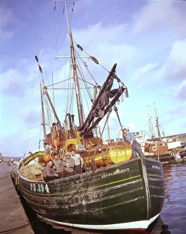 Fishing trawler and crew, Resplendent, Scotland Fishing trawler and crew, Resplendent, Scotland