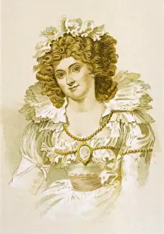 Maria Anna Fitzherbert Print - Engraving of King George IV's First Wife