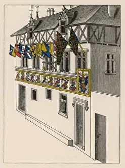 Flags during Jousting Print