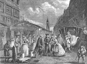 18th Century Print: A Wedding in the Fleet Prison