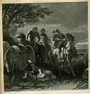Prints of The Flight of the Earl of Tyrone (Hugh O Neill, c1550-1616), Irish Gaelic lord, who led a resistance to the English conquest of Ireland Tyrone Prints: The Flight of the Earl of Tyrone Print, 1607