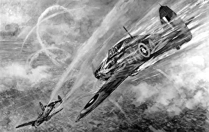 Flight Lieut. Nicholson winning the Victoria Cross; Second W Flight Lieut. Nicholson winning the Victoria Cross; Second W
