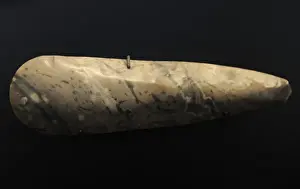 Flint Axe of Stone Print, Neolithic Denmark