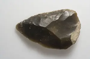 Neanderthal Flint Tool Print, circa 40,000 BCE